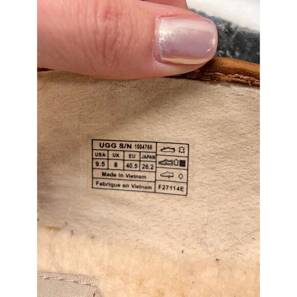 UGG Australia Alloway Women's Suede Studded Bow Ballet Flats Shoes‎ Brown SZ 9.5 - Picture 10 of 10